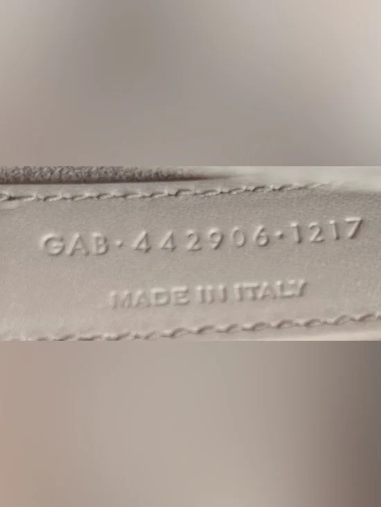 Saint Laurent YSL Kate White Croc Embossed Leather Chain Shoulder Bag - Picture 8 of 8